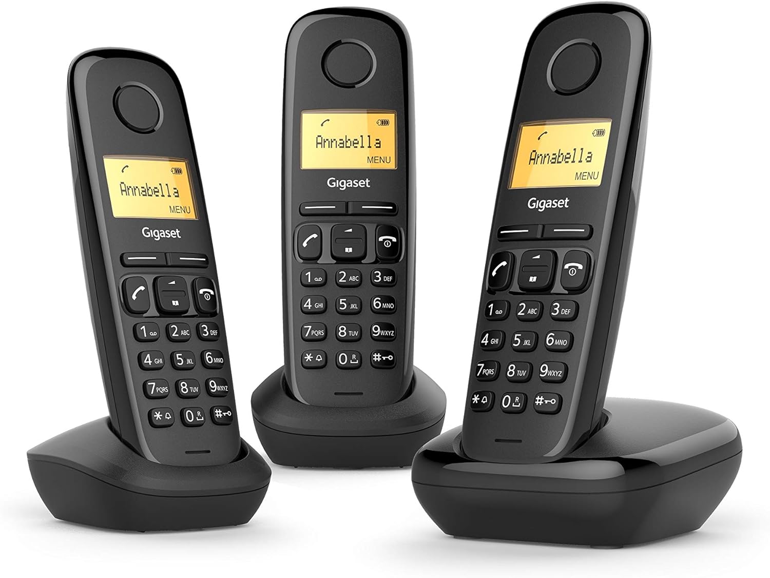 A170TRIOBLACK - TELEFONO CORDLESS 1.5 MEM.50NUM. ECO PLUS SISTEMA