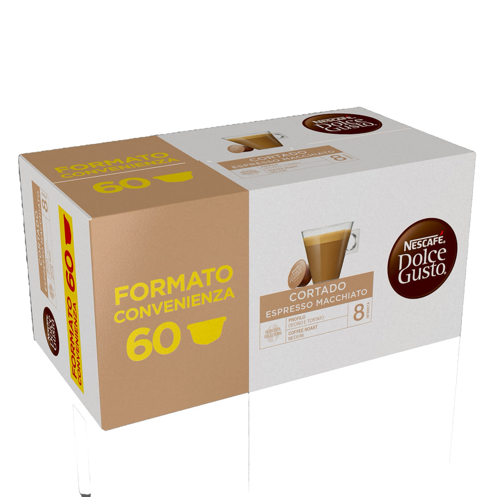 Nescafe 12535429 Capsule Caffe Dolce Gusto Cortado Megapack 60pz –  Bartolucci Srl