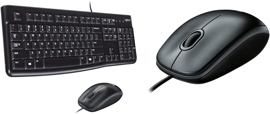 Logitech 920002543 Tastiera + Mouse Wired Layout Italiano Mk120