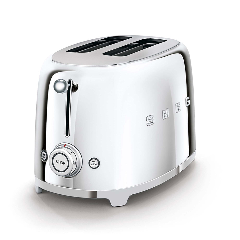 Smeg TSF01SSEU Tostapane 950w 3prog. 6temp.2fette Retro' Cromo