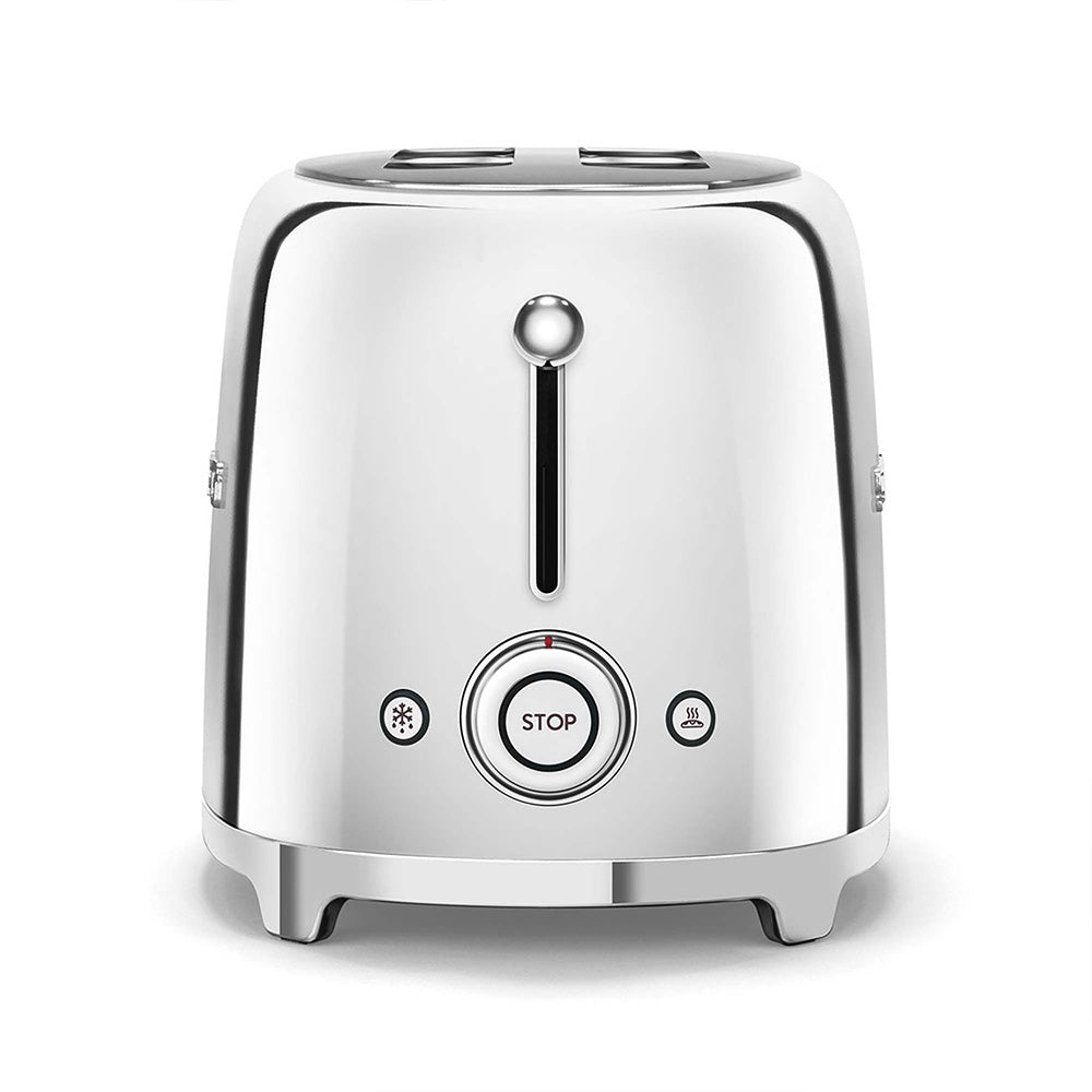 Smeg TSF01SSEU Tostapane 950w 3prog. 6temp.2fette Retro' Cromo