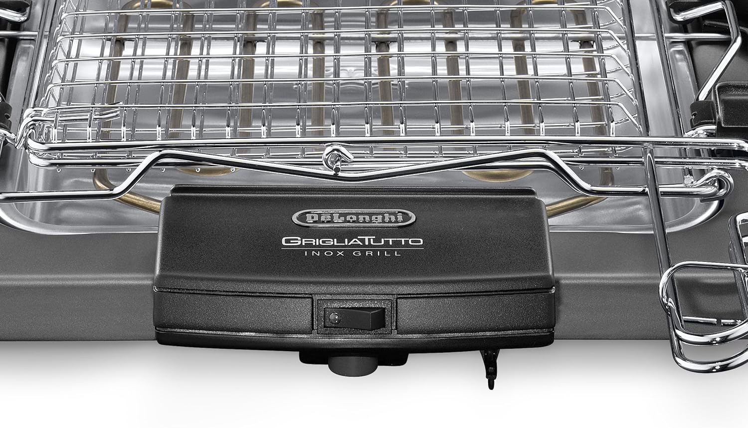 De Longhi BQ60X Barbecue 1900w 28x27cm Griglia Girevole Inox