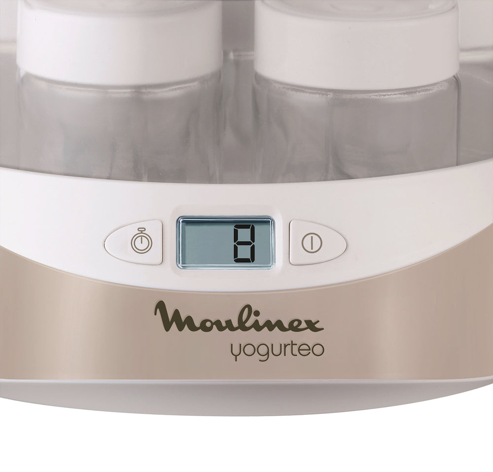 Moulinex YG231E Jogurtiera 7vas.160ml C/datar.timer 15h Yogurteo