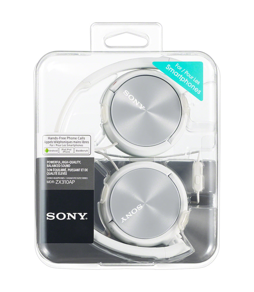 Sony MDRZX310APW Cuffia Arch.10-24000hz 24ohm 98db C/mic. Bianco