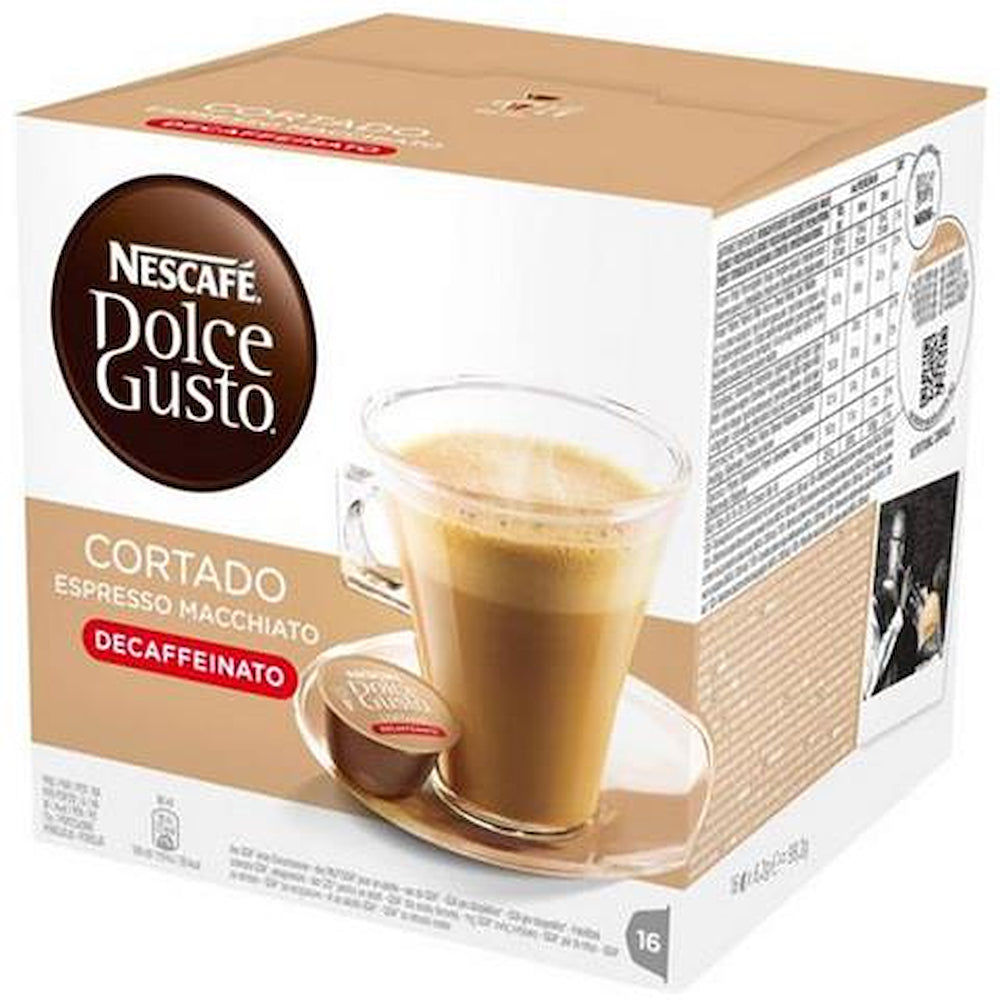 Nescafe 12363093 Capsule Caffe Dolce Gusto Cortado Macch. Deca 16pz