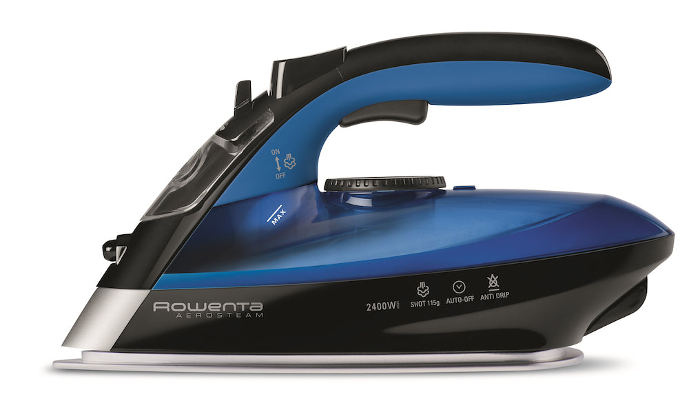 Rowenta DE5010 Ferro Vap. S.filo 2400w Piast.steamglide Nero/blu