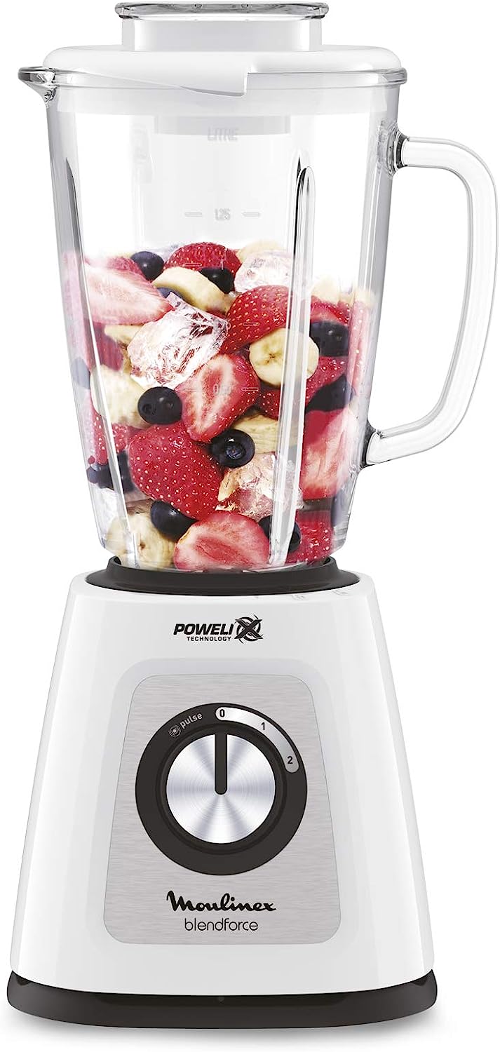 Moulinex LM4351 Frullatore 800w 2vel. Blend.vetro 1.75lt White