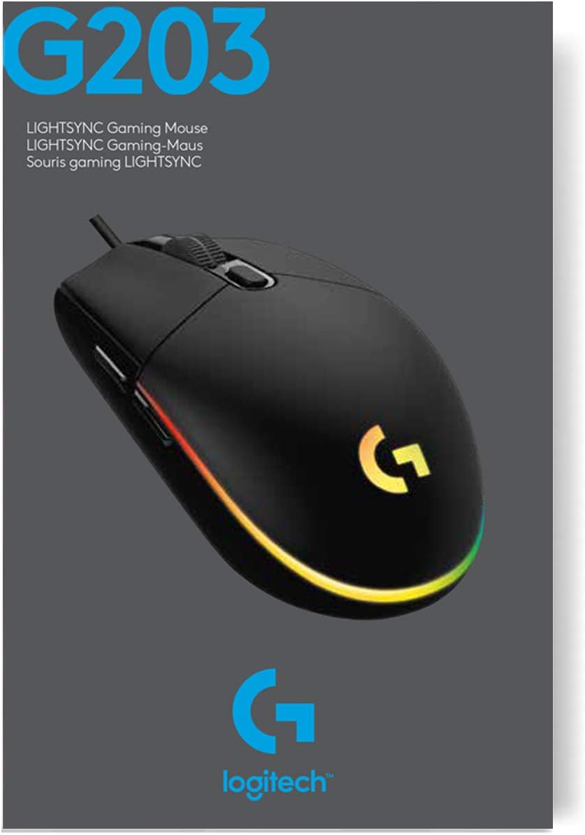 Logitech 910005796 Mouse Gaming 6tasti G203 Lightsync Nero