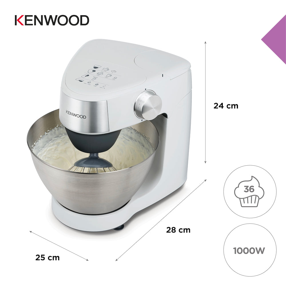 Kenwood KHC29H0WH Impastatore 1000w 4.3lt Ciot.inox Bianco