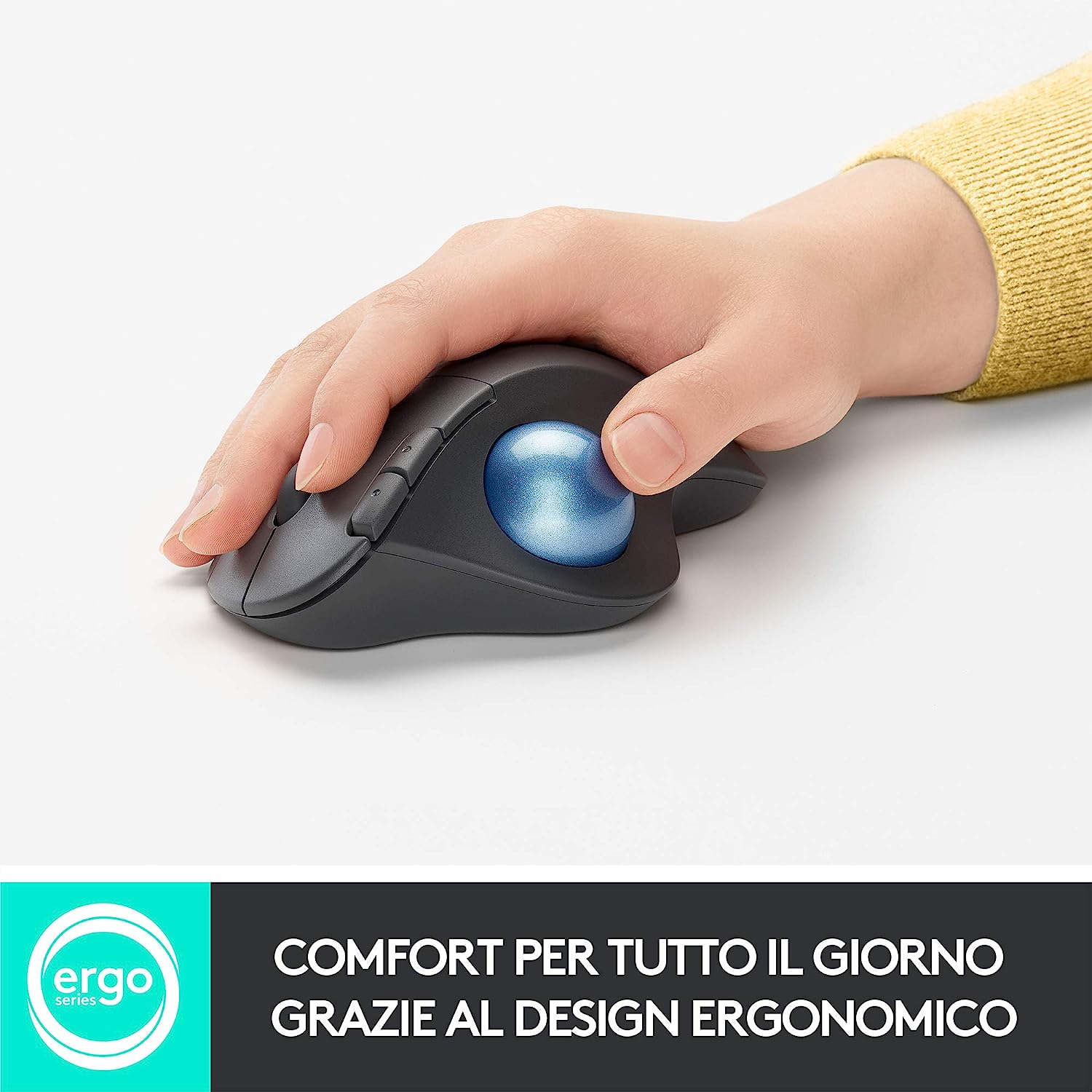 Logitech 910005872 Mouse Wireless C/trackball Ergo M575 Graphite