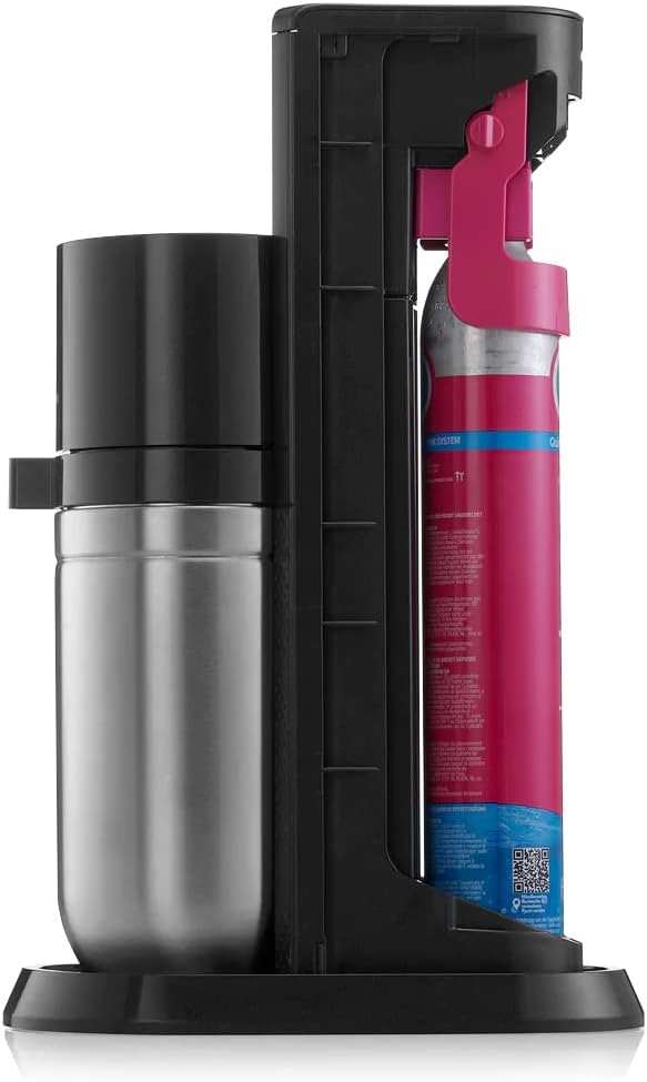 Sodastream 2270148 Gasatore Duo Black+b.vetro 1lt+b.plast.1lt+cilind.