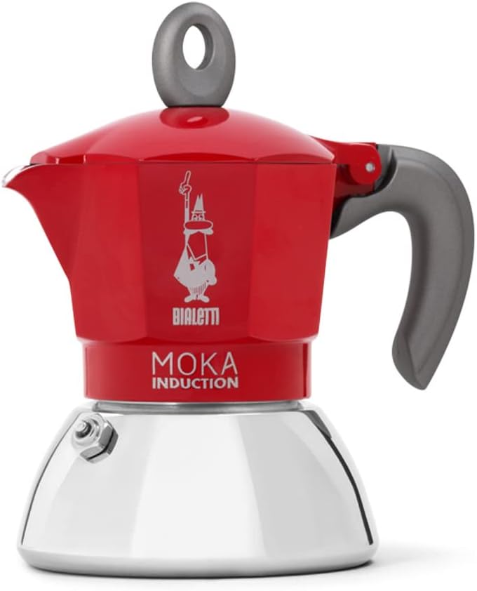 Bialetti 0006942 Moka Induction New Red 2tz