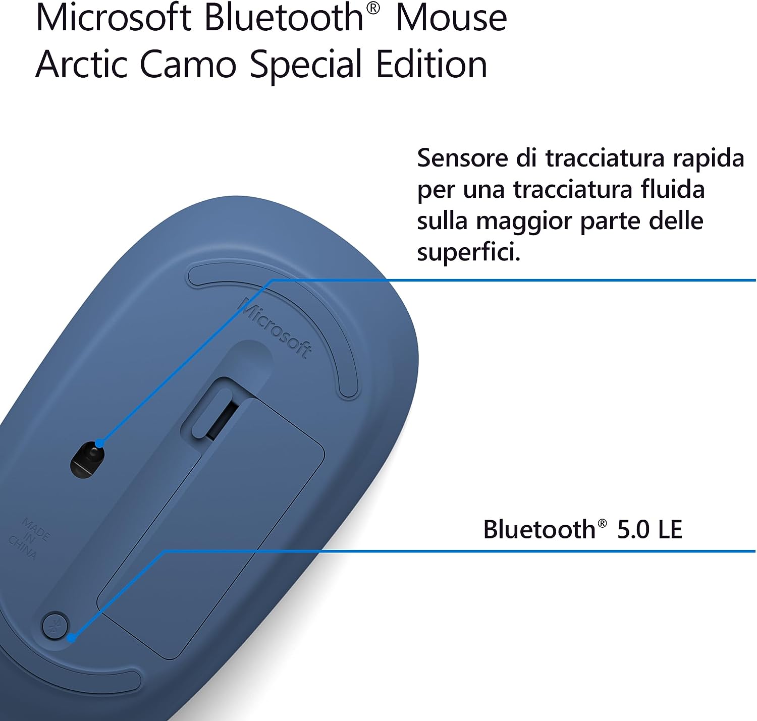 Microsoft 8KX00017 Mouse Bt 4tasti Nightfall Camouflage