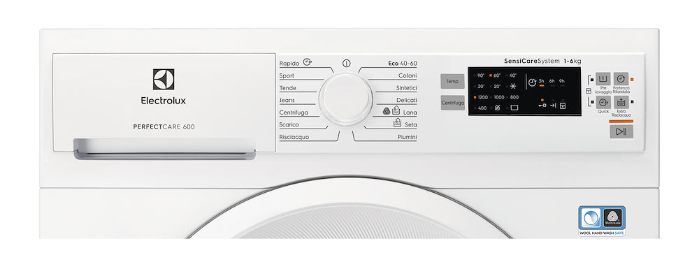 Electrolux EW6S526I Lav.c/front Slim 38cm 6kg 1200giri Ce.d Lana