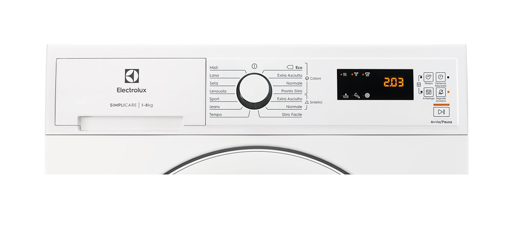 Electrolux EDH4825TW Asciug.c/front 8kg Cl.a++