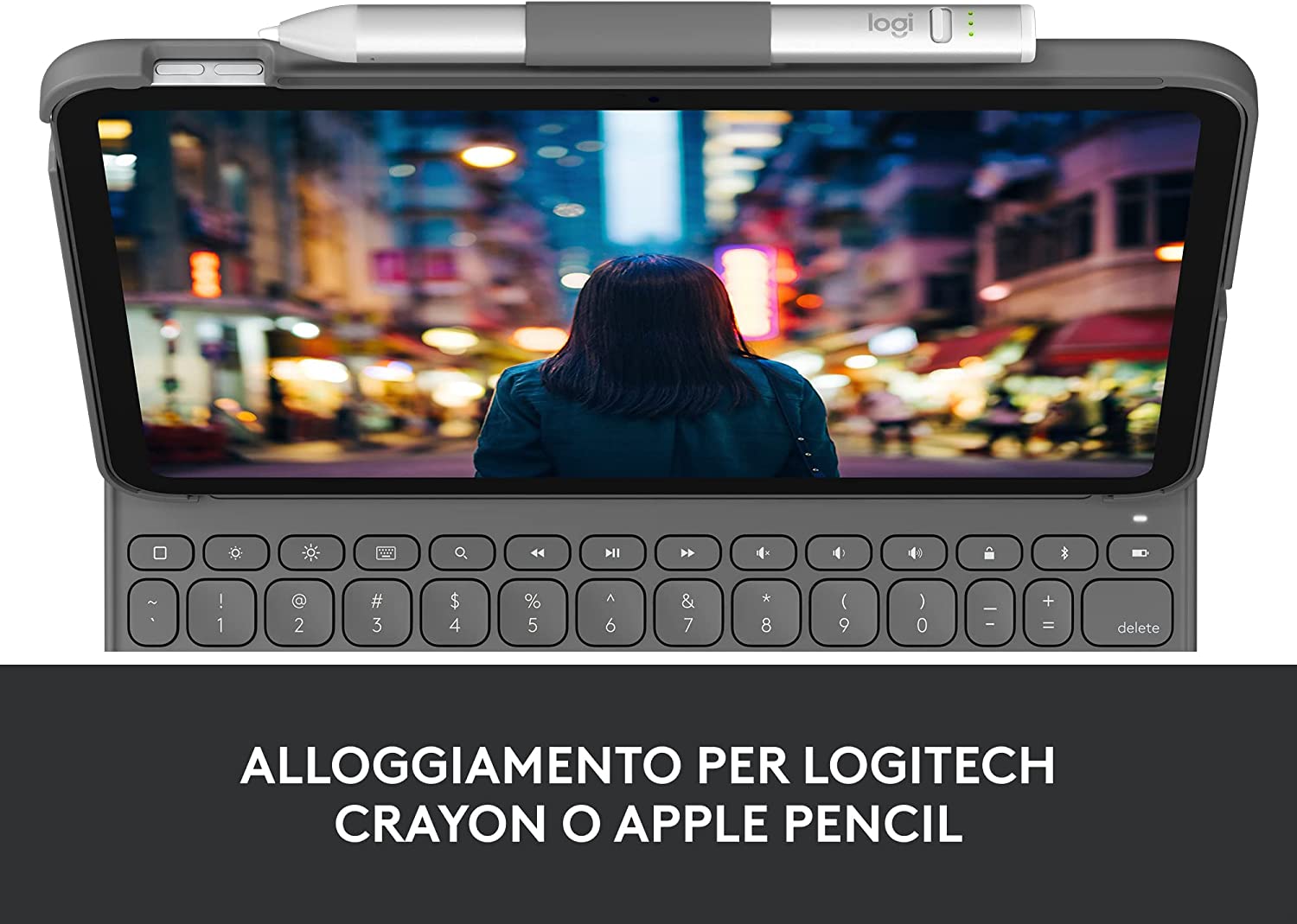 Logitech 920011427 Custodia C/tastiera Slim Folio Per Ipad 10gen.