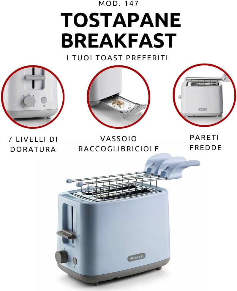 Ariete 157 Tostapane Breakfast Bianco