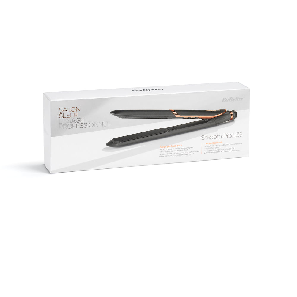 Babyliss ST394E Piastra Capelli Nanoceramica 6temp. Smooth Pro 235