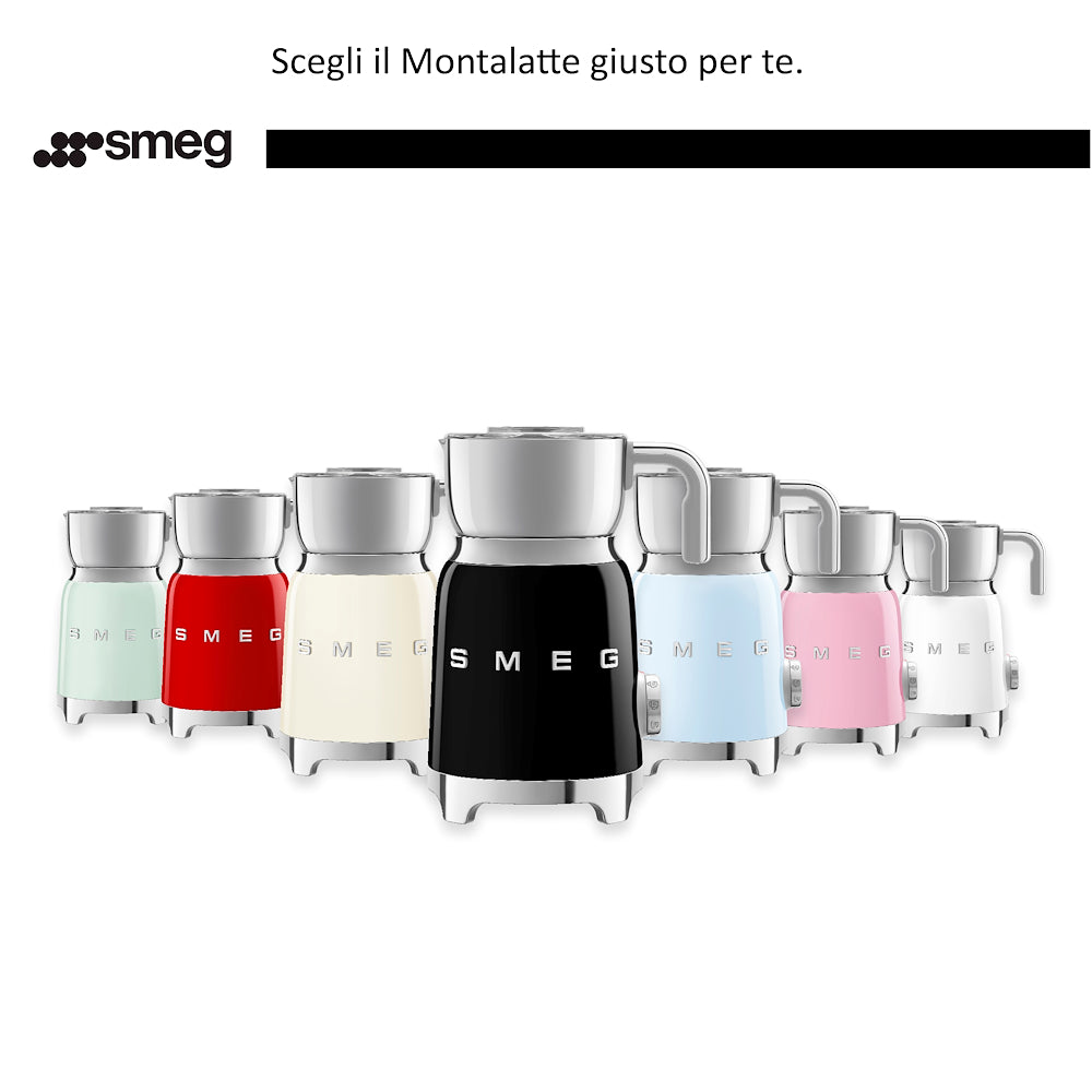 Smeg MFF11PBEU Montalatte A Induz. 500w 600ml Azzurro