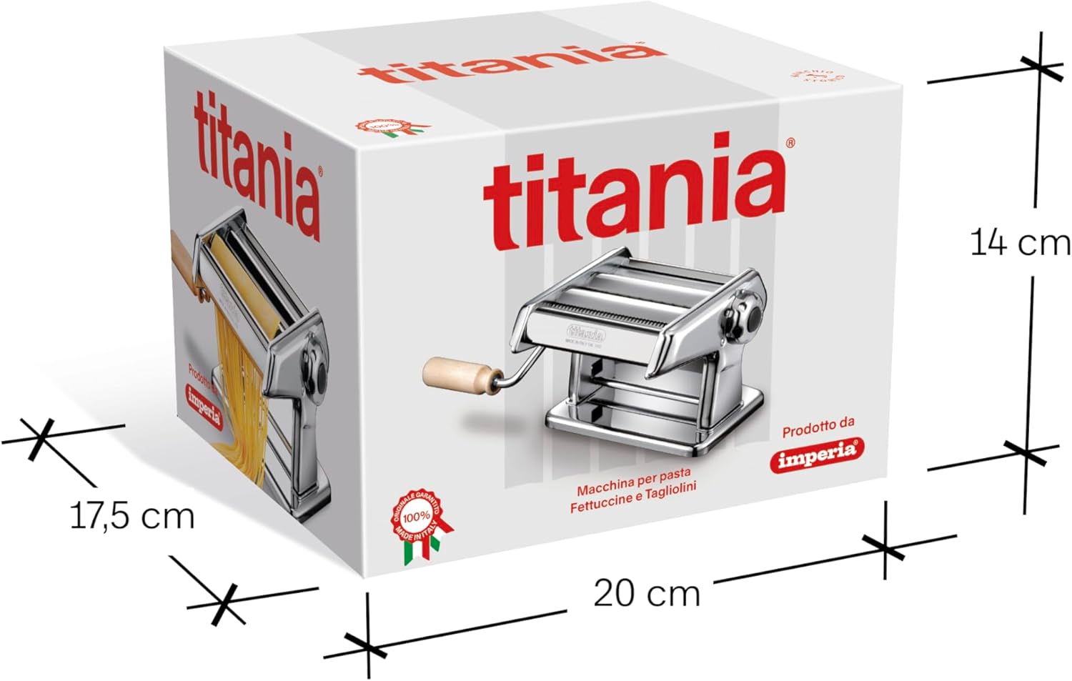 Imperia 2190 Sfogliatrice Pasta Titania Ipasta T. 2/6.5 Mm