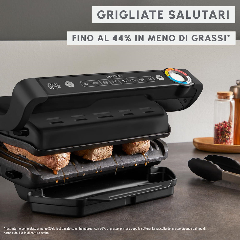 Moulinex GI717810 Bistecchiera 2000w Optigrill+ Black