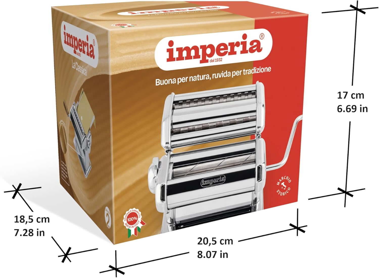 Imperia 4140 Sfogliatrice Pasta 6.5/12mm Classica Ruvida